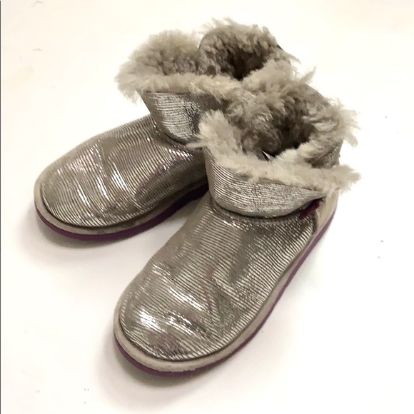 UGG Mini Bailey Button Lizard Boots - Picture 10 of 15
